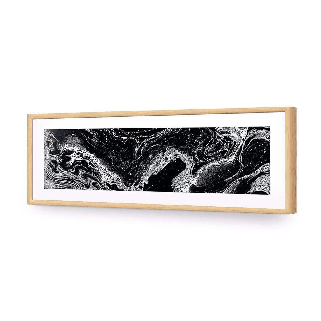 Blackstone (long) Blackstone (long) -WALL ART DESGIN SALE blackstone long acrylic glass with border oak frame 90x30cm 405074