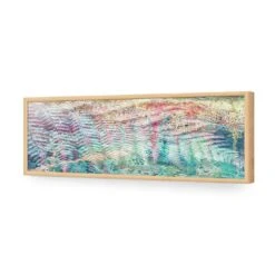 Blissful Ending (long) -WALL ART DESGIN SALE blissful ending long acrylic glass no border oak frame 90x30cm 547501