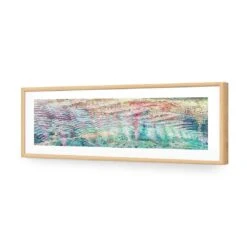 Blissful Ending (long) -WALL ART DESGIN SALE blissful ending long acrylic glass with border oak frame 90x30cm 257975