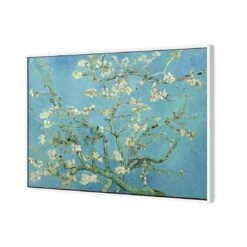 Blossoming Almond Tree By Van Gogh Canvas Art 5 Blossoming Almond Tree By Van Gogh Canvas Art -WALL ART DESGIN SALE blossoming almond tree by van gogh canvas art 45x30cm white frame 258781