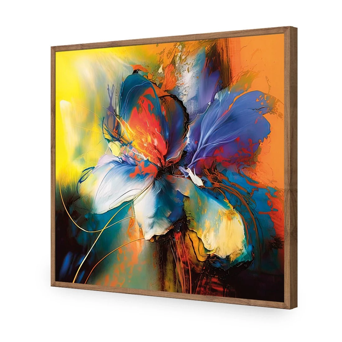 Blue Blossom I Blue Blossom I -WALL ART DESGIN SALE blue blossom i acrylic glass no border natural frame 37x37cm 474890