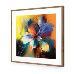 Blue Blossom I 13 Blue Blossom I -WALL ART DESGIN SALE blue blossom i acrylic glass with border natural frame 37x37cm 439365
