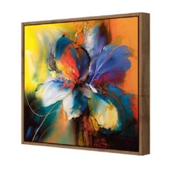 Blue Blossom I 7 Blue Blossom I -WALL ART DESGIN SALE blue blossom i canvas natural floating frame 37x37cm 981089