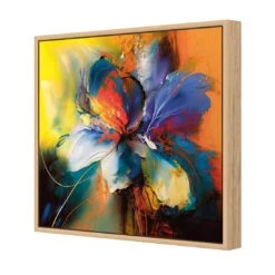 Blue Blossom I 6 Blue Blossom I -WALL ART DESGIN SALE blue blossom i canvas oak floating frame 37x37cm 510060