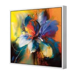 Blue Blossom I 5 Blue Blossom I -WALL ART DESGIN SALE blue blossom i canvas white floating frame 37x37cm 806593
