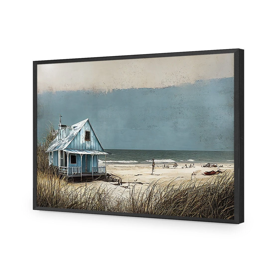 Blue Hut Blue Hut -WALL ART DESGIN SALE blue hut acrylic glass no border black frame 45x30cm 391287