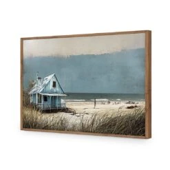 Blue Hut 19 Blue Hut -WALL ART DESGIN SALE blue hut acrylic glass no border natural frame 45x30cm 769586