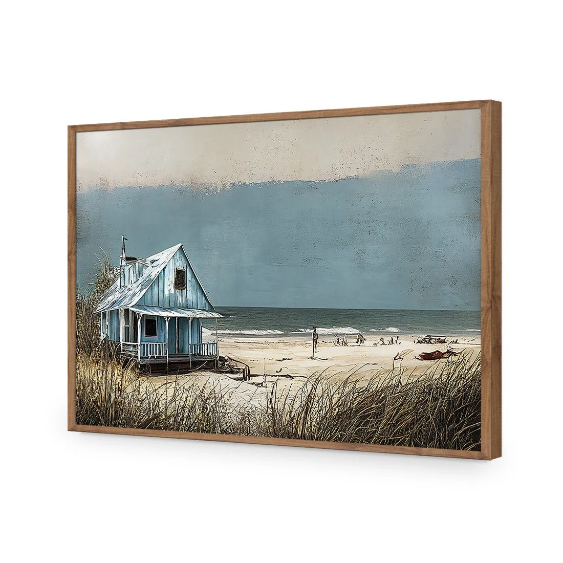 Blue Hut Blue Hut -WALL ART DESGIN SALE blue hut acrylic glass no border natural frame 45x30cm 769586