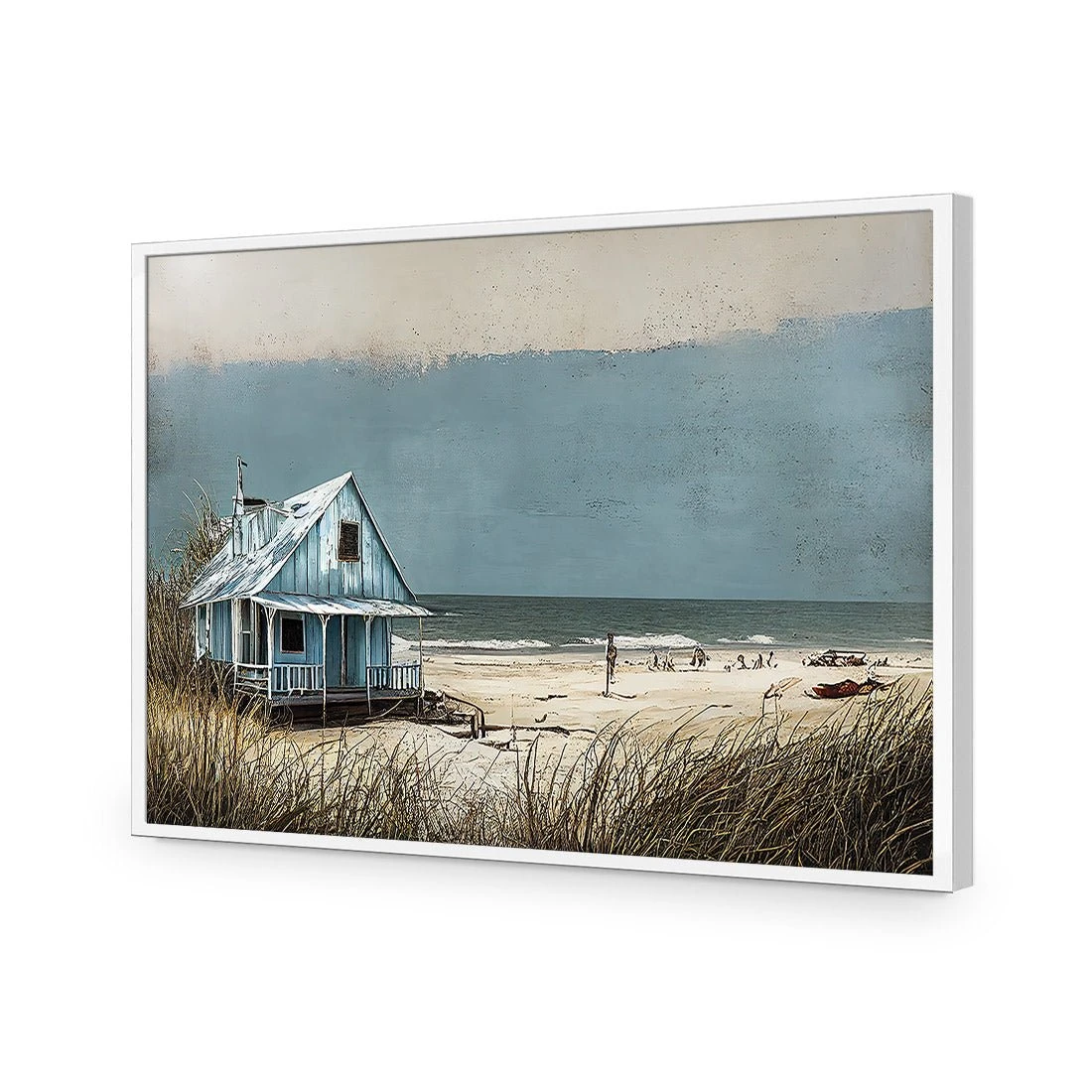 Blue Hut Blue Hut -WALL ART DESGIN SALE blue hut acrylic glass no border white frame 45x30cm 916327