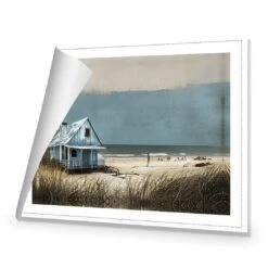 Blue Hut 9 Blue Hut -WALL ART DESGIN SALE blue hut canvas rolled canvas 45x30cm 826011
