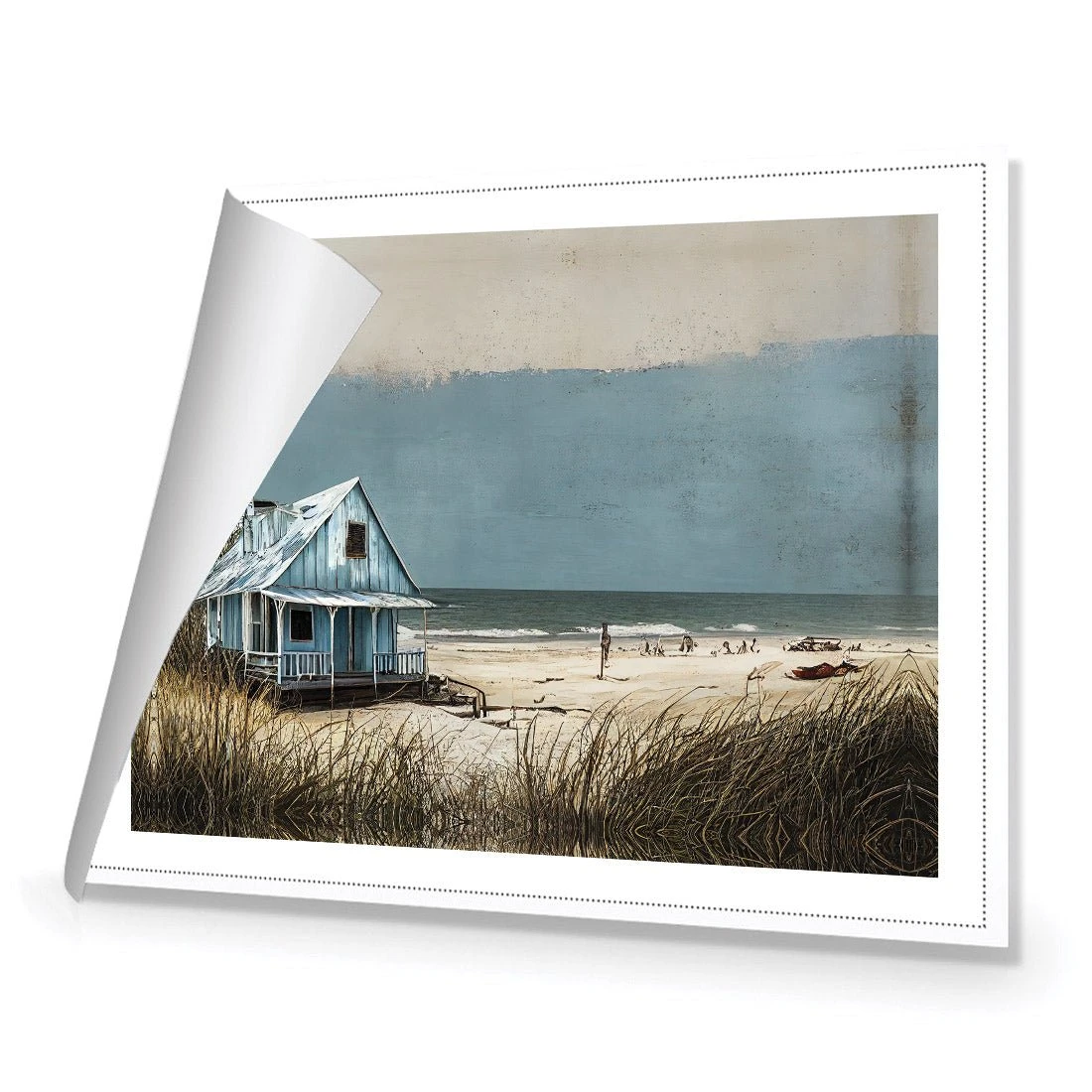 Blue Hut Blue Hut -WALL ART DESGIN SALE blue hut canvas rolled canvas 45x30cm 826011