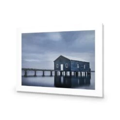 Boatshed Blues -WALL ART DESGIN SALE boatshed blues acrylic glass with border no frame 45x30cm 550249