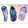 Boho Feathers Canvas Art -WALL ART DESGIN SALE boho feathers canvas art 45x30cm no frame 552504