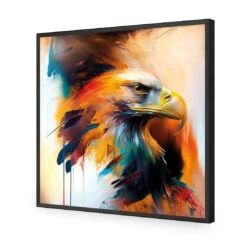 Bold Eagle I 15 Bold Eagle I -WALL ART DESGIN SALE bold eagle i acrylic glass no border black frame 37x37cm 646897