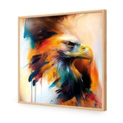 Bold Eagle I 17 Bold Eagle I -WALL ART DESGIN SALE bold eagle i acrylic glass no border oak frame 37x37cm 410894