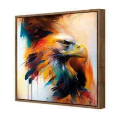 Bold Eagle I 7 Bold Eagle I -WALL ART DESGIN SALE bold eagle i canvas natural frame 37x37cm 225039