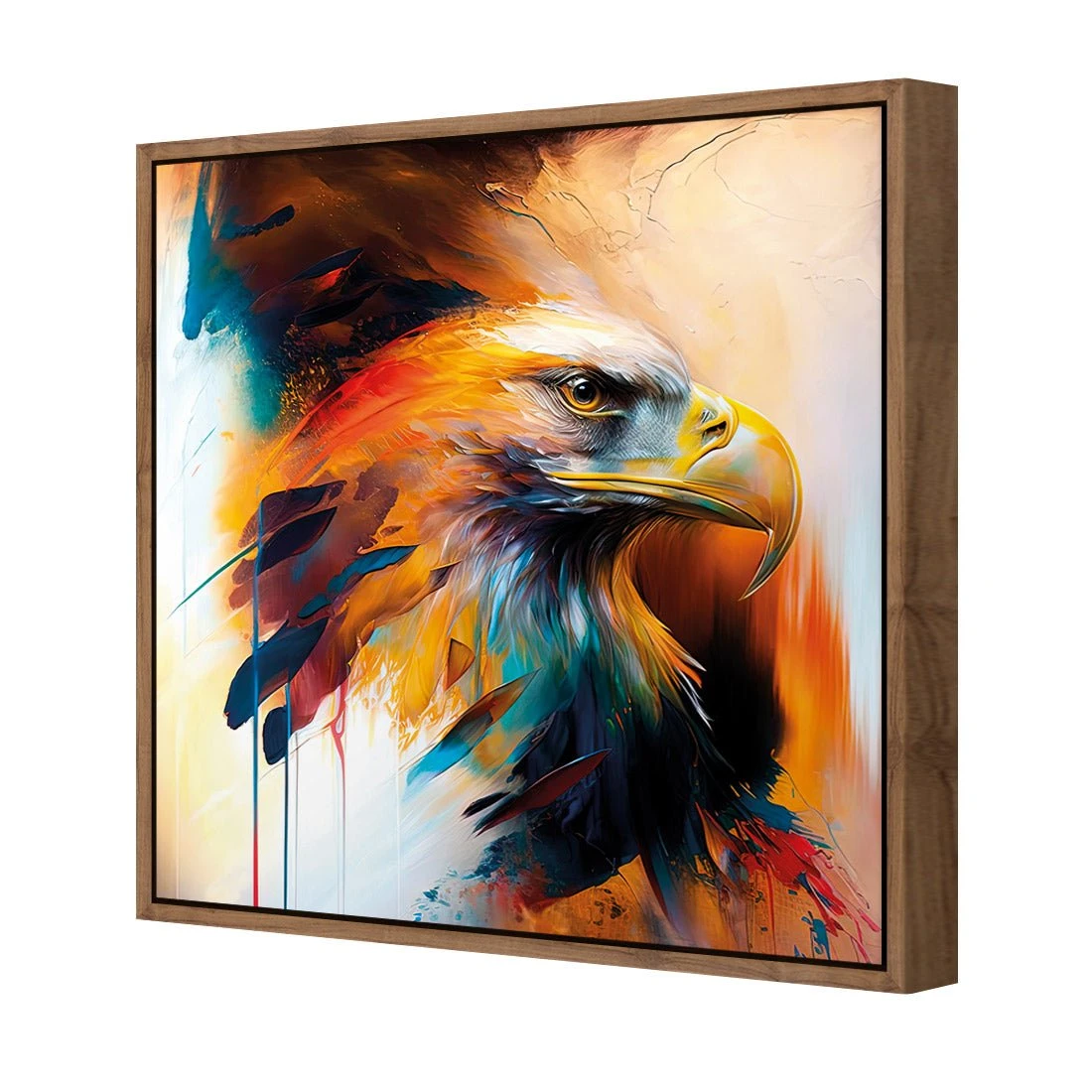 Bold Eagle I Bold Eagle I -WALL ART DESGIN SALE bold eagle i canvas natural frame 37x37cm 225039
