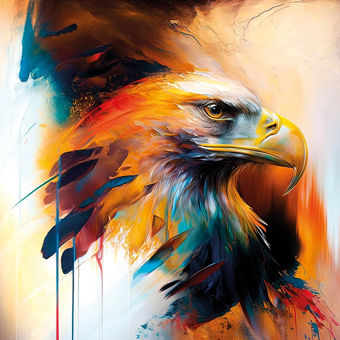 Bold Eagle I Bold Eagle I -WALL ART DESGIN SALE bold eagle i canvas stretched canvas 37x37cm 432426