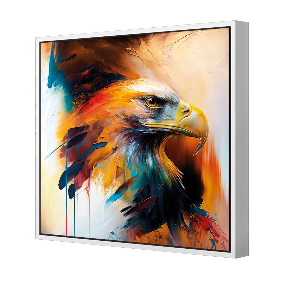 Bold Eagle I Bold Eagle I -WALL ART DESGIN SALE bold eagle i canvas white frame 37x37cm 772456