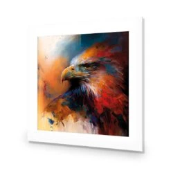 Bold Eagle II -WALL ART DESGIN SALE bold eagle ii acrylic glass with border no frame 37x37cm 400746
