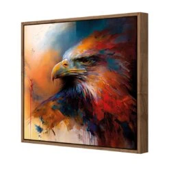Bold Eagle II -WALL ART DESGIN SALE bold eagle ii canvas natural frame 37x37cm 832451