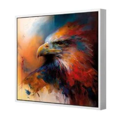 Bold Eagle II -WALL ART DESGIN SALE bold eagle ii canvas white frame 37x37cm 609992