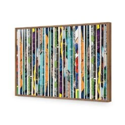 Book Spines -WALL ART DESGIN SALE book spines acrylic glass no border natural frame 45x30cm 710943