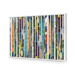 Book Spines -WALL ART DESGIN SALE book spines acrylic glass no border white frame 45x30cm 944278