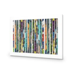 Book Spines -WALL ART DESGIN SALE book spines acrylic glass with border no frame 45x30cm 134628