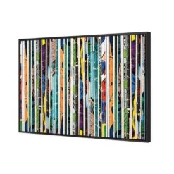 Book Spines -WALL ART DESGIN SALE book spines canvas black floating frame 45x30cm 504167