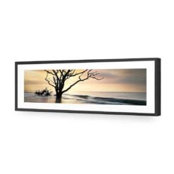 Botany Bay Sunrise (Long) 10 Botany Bay Sunrise (Long) -WALL ART DESGIN SALE botany bay sunrise long acrylic glass with border black frame 90x30cm 159102