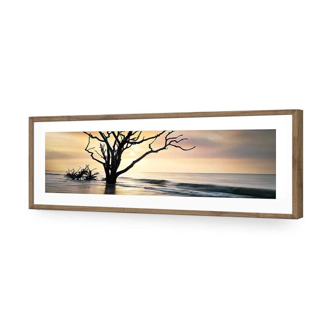 Botany Bay Sunrise (Long) Botany Bay Sunrise (Long) -WALL ART DESGIN SALE botany bay sunrise long acrylic glass with border natural frame 90x30cm 119533