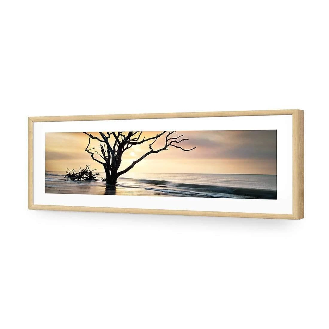 Botany Bay Sunrise (Long) Botany Bay Sunrise (Long) -WALL ART DESGIN SALE botany bay sunrise long acrylic glass with border oak frame 90x30cm 533002