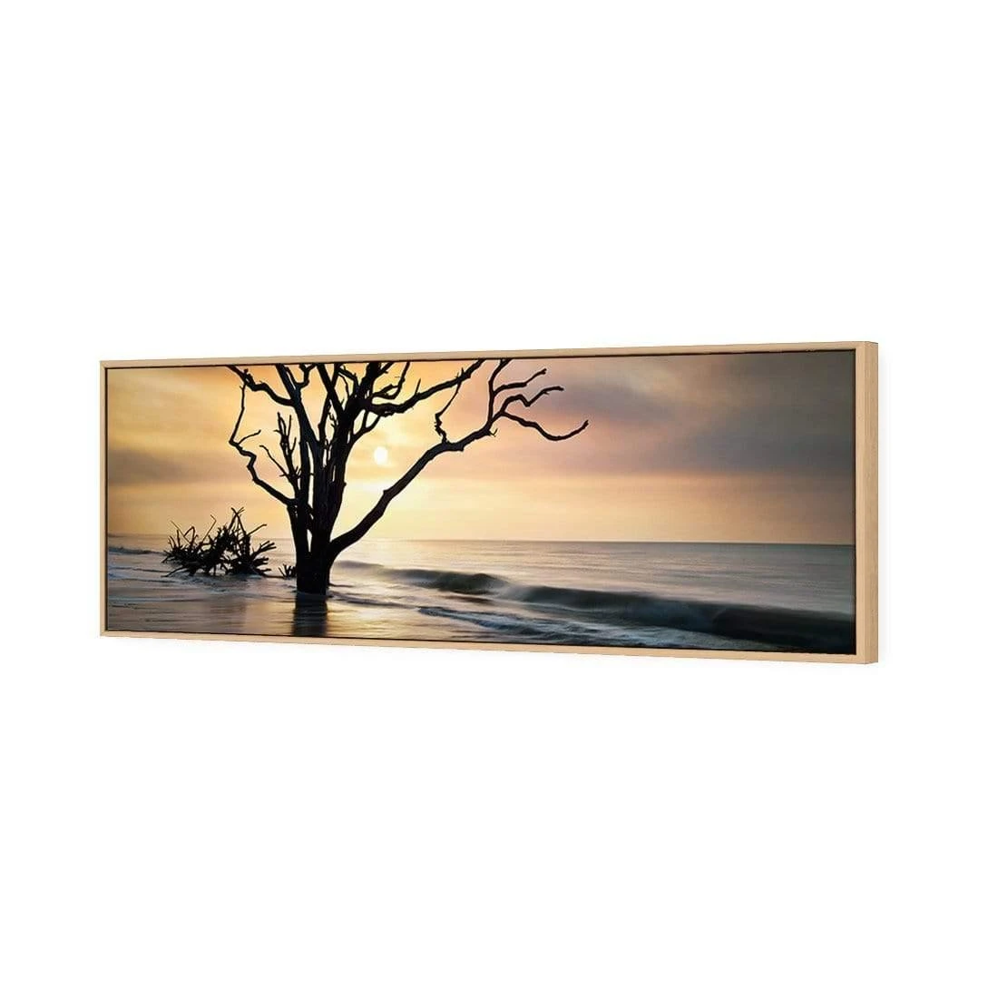 Botany Bay Sunrise (Long) Botany Bay Sunrise (Long) -WALL ART DESGIN SALE botany bay sunrise long canvas oak frame 60x20cm 735145