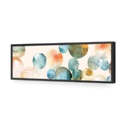 Bouncing Bubbles (long) -WALL ART DESGIN SALE bouncing bubbles long acrylic glass no border black frame 90x30cm 448698