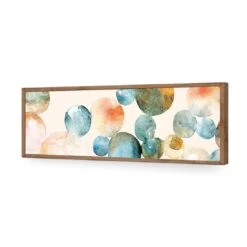 Bouncing Bubbles (long) -WALL ART DESGIN SALE bouncing bubbles long acrylic glass no border natural frame 90x30cm 739715