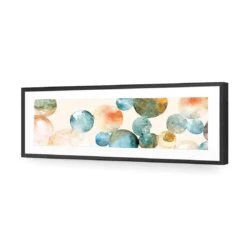Bouncing Bubbles (long) -WALL ART DESGIN SALE bouncing bubbles long acrylic glass with border black frame 90x30cm 769156