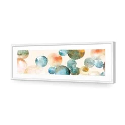 Bouncing Bubbles (long) -WALL ART DESGIN SALE bouncing bubbles long acrylic glass with border white frame 90x30cm 266196