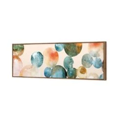 Bouncing Bubbles (long) -WALL ART DESGIN SALE bouncing bubbles long canvas natural floating frame 60x20cm 595554