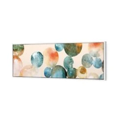 Bouncing Bubbles (long) -WALL ART DESGIN SALE bouncing bubbles long canvas white floating frame 60x20cm 699922