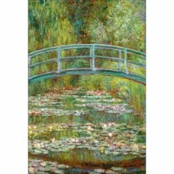 Bridge Over Rose Pond - Monet Acrylic Print Art