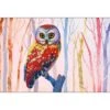Bright Wise Owl, Light Acrylic Print Art 1 Bright Wise Owl, Light Acrylic Print Art -WALL ART DESGIN SALE bright wise owl light acrylic glass art with border no frame 45x30cm 600980