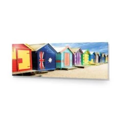 Brighton Beach Boxes (Long) 14 Brighton Beach Boxes (Long) -WALL ART DESGIN SALE brighton beach boxes long acrylic glass no border no frame 90x30cm 677193