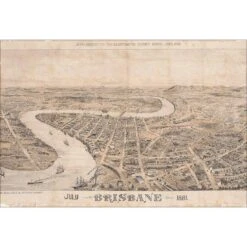 Brisbane 1881 Canvas Art