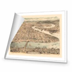 Brisbane 1888 Canvas Art 8 Brisbane 1888 Canvas Art -WALL ART DESGIN SALE brisbane 1888 canvas art 45x30cm rolled canvas 621713