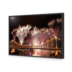 Brisbane Riverfire -WALL ART DESGIN SALE brisbane riverfire canvas stretched canvas 45x30cm 377622