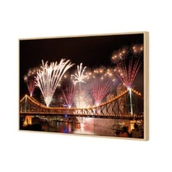 Brisbane Riverfire -WALL ART DESGIN SALE brisbane riverfire canvas stretched canvas 45x30cm 390792