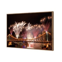 Brisbane Riverfire -WALL ART DESGIN SALE brisbane riverfire canvas stretched canvas 45x30cm 405741