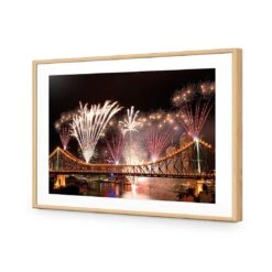 Brisbane Riverfire -WALL ART DESGIN SALE brisbane riverfire canvas stretched canvas 45x30cm 788921