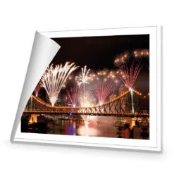 Brisbane Riverfire -WALL ART DESGIN SALE brisbane riverfire canvas stretched canvas 45x30cm 829639